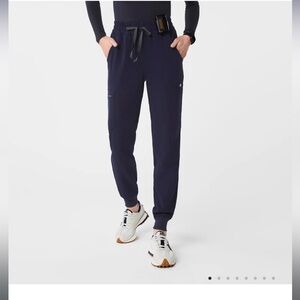 Figs navy High waisted Uman relaxed jogger scrub pant’s